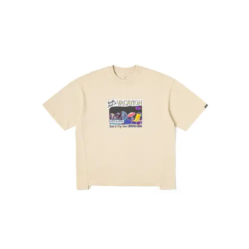 Vans T Shirts Unisex Oat Crew Neck Moderate Straight Fit