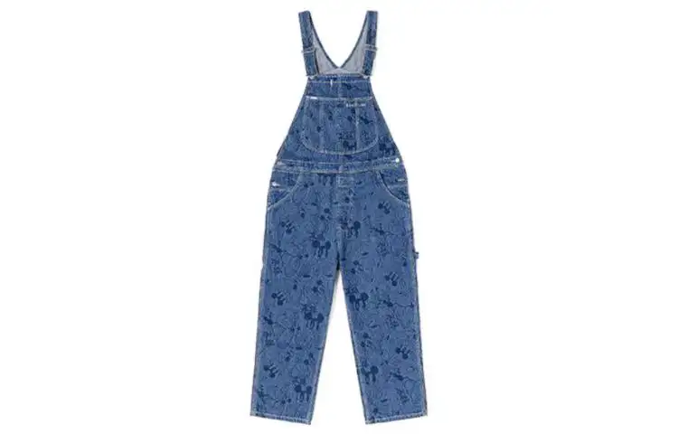 Lee Disney, blue overall, loose straight fit