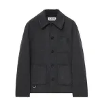 LOEWE FW24 Jackets & Coats Men's Carbon Gray