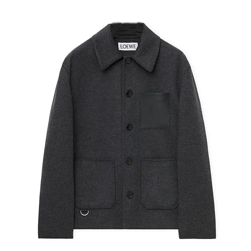 LOEWE FW24 Jackets & Coats Men's Carbon Gray