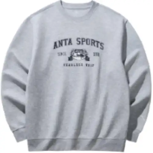 Anta Life Collection Sweatshirt Men's CD28 Gray Heather Gray