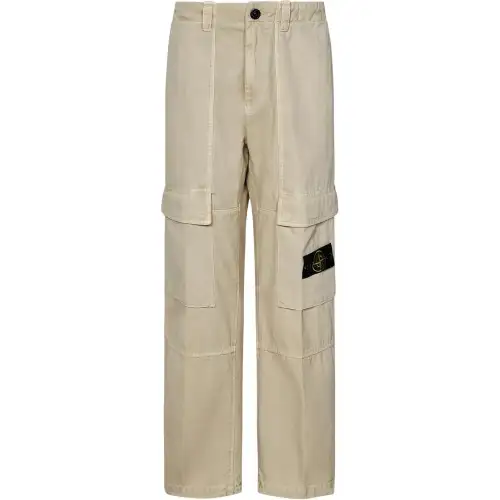 STONE ISLAND Logo Patch Cargo Pants