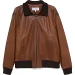 LOEWE Pre Owned 2020s Zip up Leather Jacket