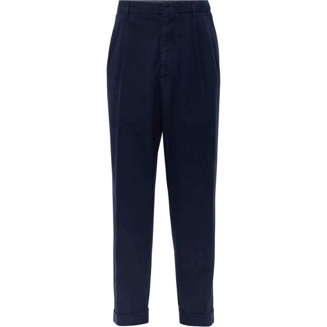 Brunello Cucinelli Pressed Crease Tapered Leg Trousers