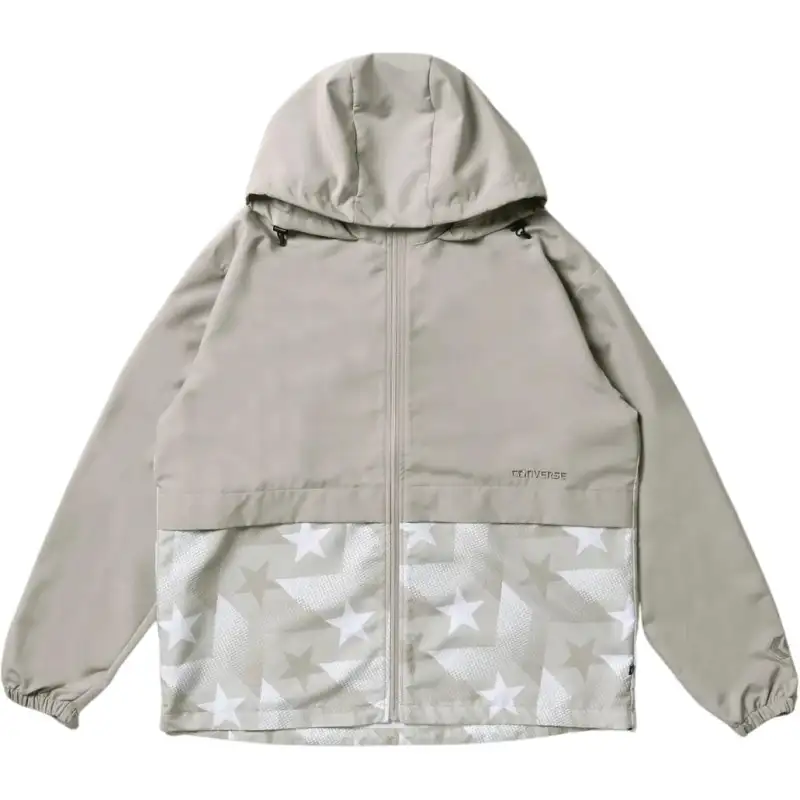 Converse HOODED SP WOVEN Jackets & Coats Men's Light Beige