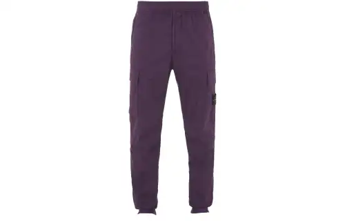 STONE ISLAND Casual Pants Men's Dark Purple Moderate Tapered Pants