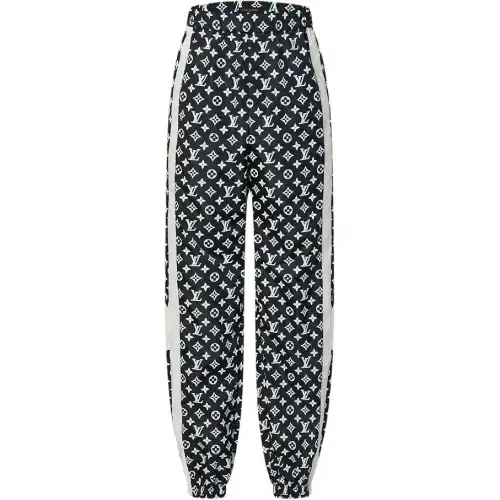 Lv Monogram Printed Technical Track Pants