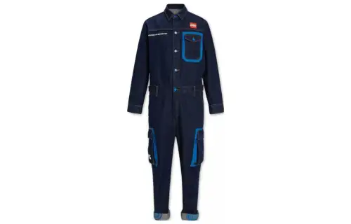 Levis Jumpsuits Men's Blue Lapel Moderate