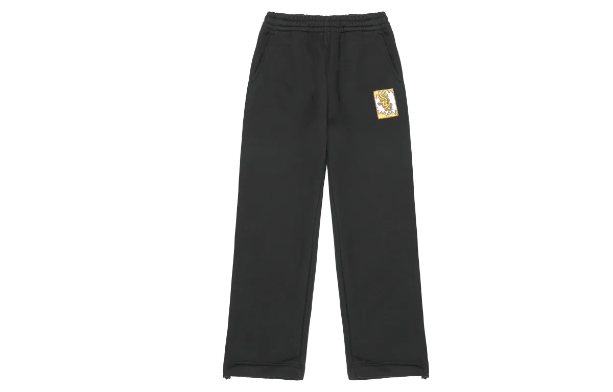 MLB City Life Chicago White Sox Casual Pants Unisex Black Moderate Wide Leg Pants