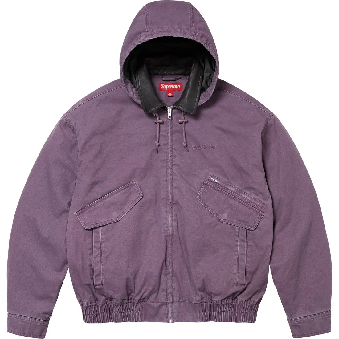 Supreme Leather Collar Utility Jacket FW24