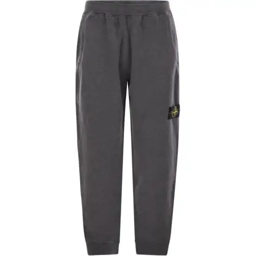 STONE ISLAND Logo Patch Tapered-Leg Sweatpants