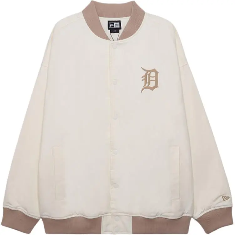 New Era FW24 Puffer Jacket Unisex Ivory White