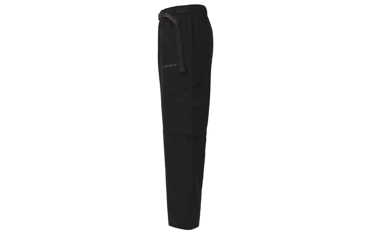 Adidas Originals Zip off Pants Knitted Sweatpants Men's Black