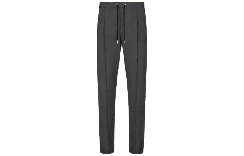 DIOR Casual Pants Men's Gray Cuffed Pants