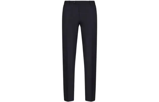 Emporio Armani Worsted virgin-wool creased trousers