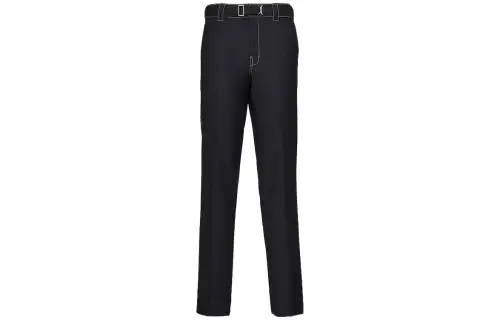 Prada belted wool trousers