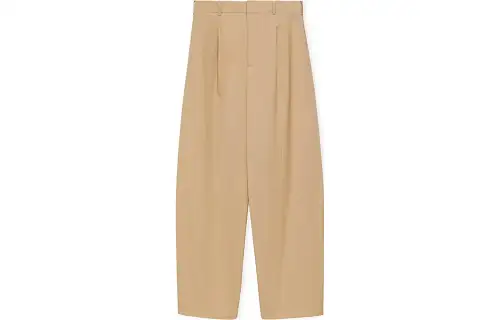 Loewe belt-loop pleated trousers