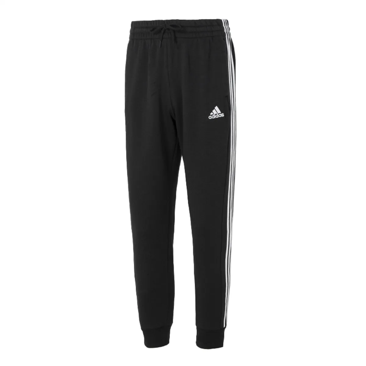 Adidas Fleece Lined Thermal Vintage Running Shoes Knitted Sweatpants Men's Black