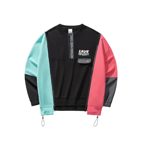 Anta Outdoor Collection Sweatshirt Men's Basic Black/Mu Yun Red/Xin Blue