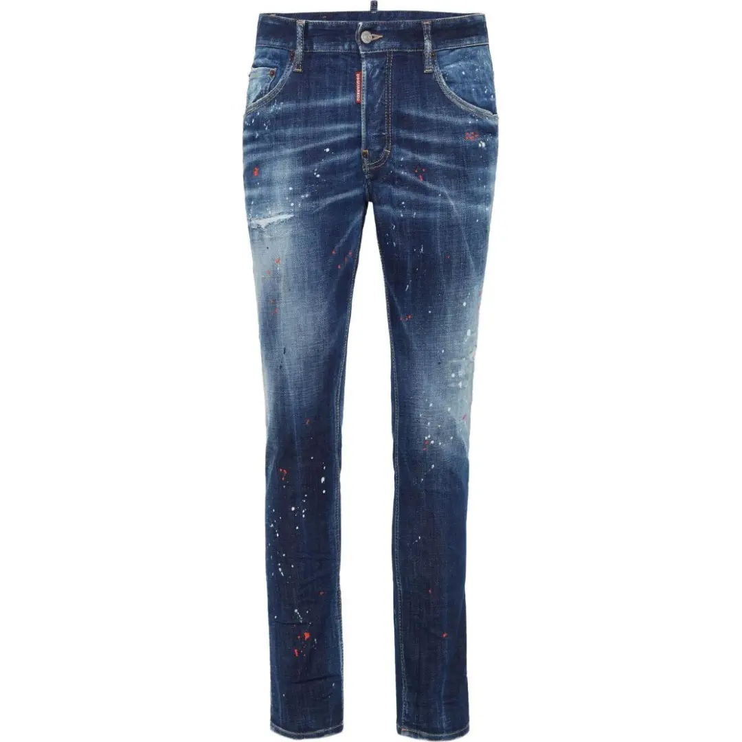 Dsquared2 Medium Easy Wash Distressed Skater Jeans