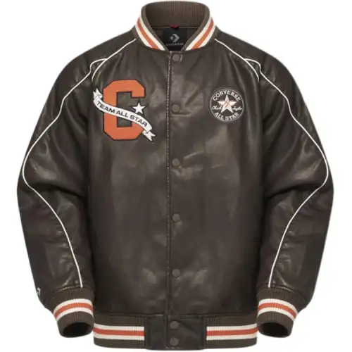 Converse All Star Baseball Jacket Men's Brown