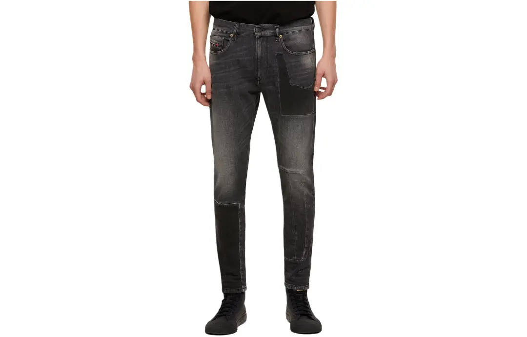 DIESEL Jeans Men's Black Moderate Slim Fit Pants