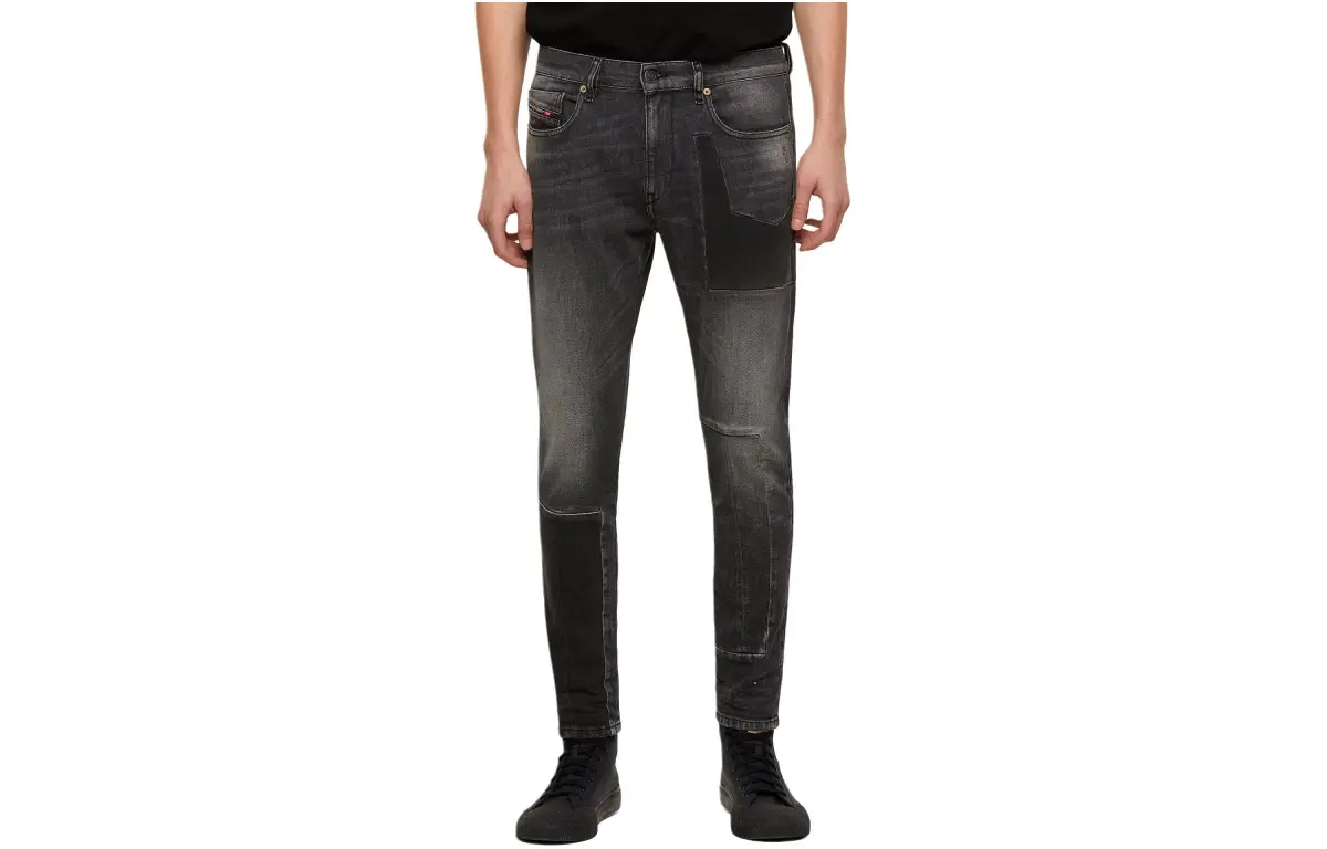 DIESEL Jeans Men's Black Moderate Slim Fit Pants