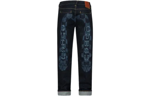 EVISU Jeans Men's Denim Blue Moderate Straight Fit Pants