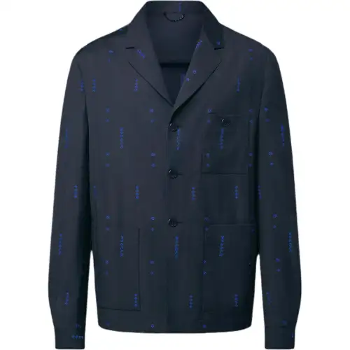 LOUIS VUITTON Casual Tailored Wool Jacket