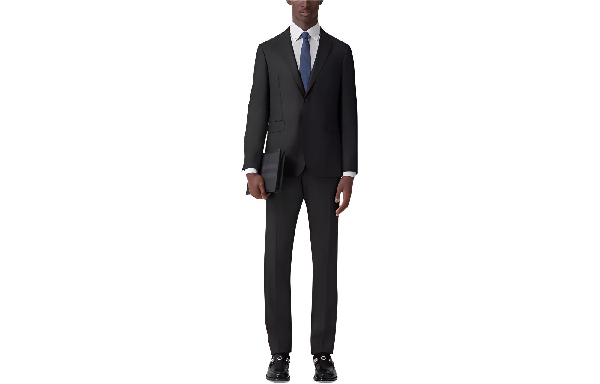 Burberry FW22 Casual Pants Men's Charcoal Gray