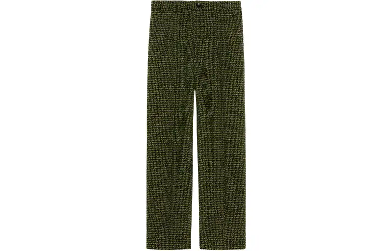 GUCCI Casual Pants Men's Green Moderate Straight Fit Pants