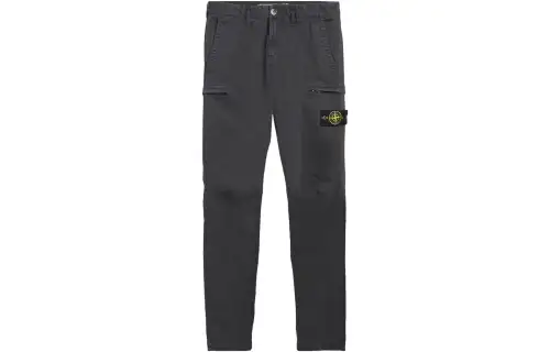 STONE ISLAND Casual Pants Men's Gray Moderate Straight Fit Pants