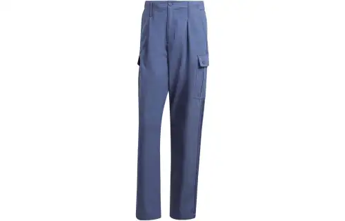 Adidas Originals Essential Premium Essentials+Cargo Trousers Knitted Sweatpants Men's Blue