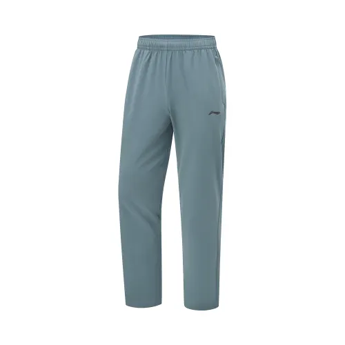 Li Ning Fitness Series Knitted Sweatpants Men's Snail Dark Cyan