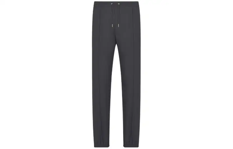 DIOR Wool Blend Knitted Sweatpants Men's Black