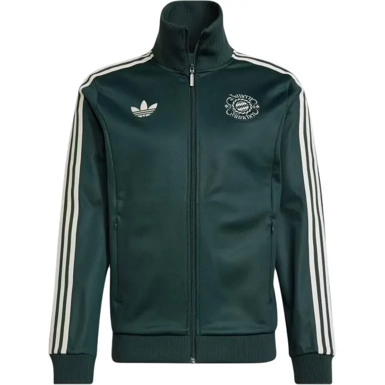 Adidas Bayern Munich Black Jacket Men's Dark Shadow Green