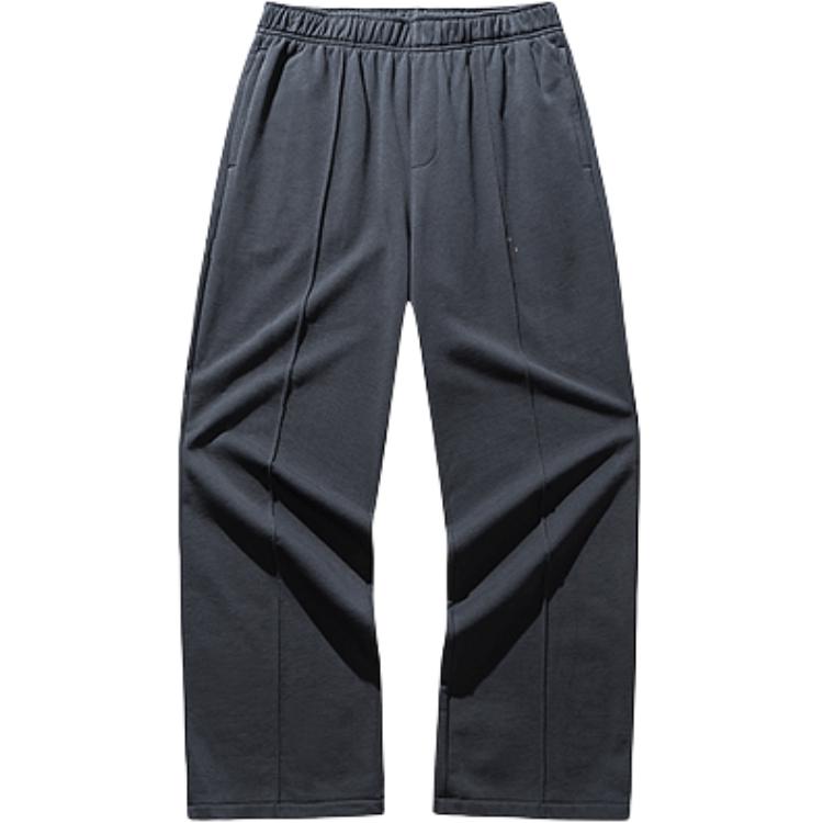 Anta Anta Lifestyle Series Irving Hélà Global Show Knitted Sports Pants Uniform for Men and Women Castle Gray