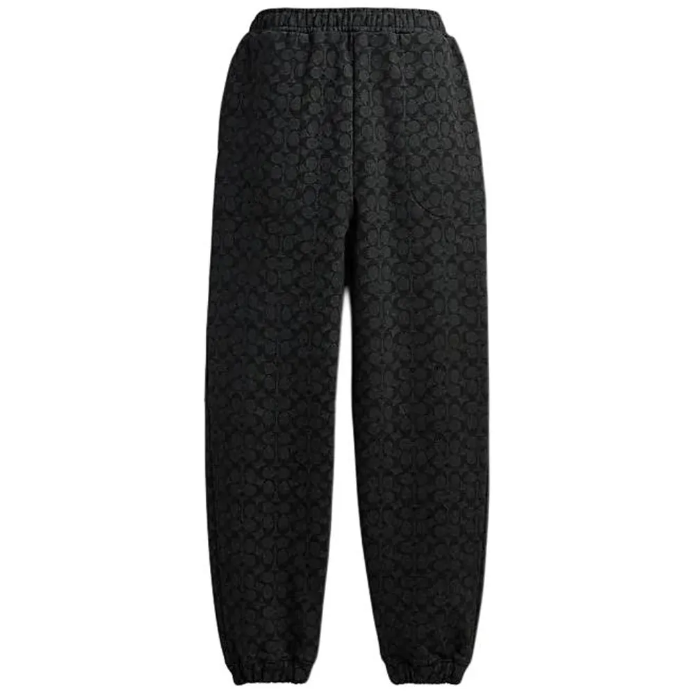 COACH SS24 Knitted Sweatpants Men's Charcoal Gray