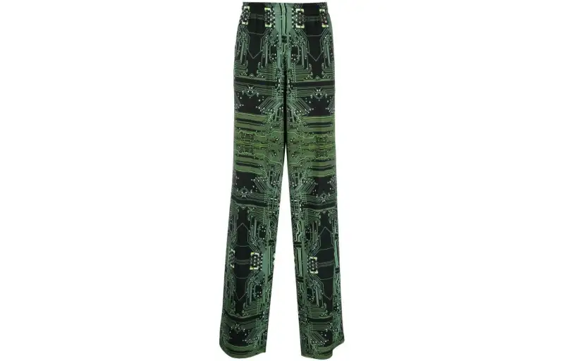 Vetements Cyber Fluid wide-leg trousers