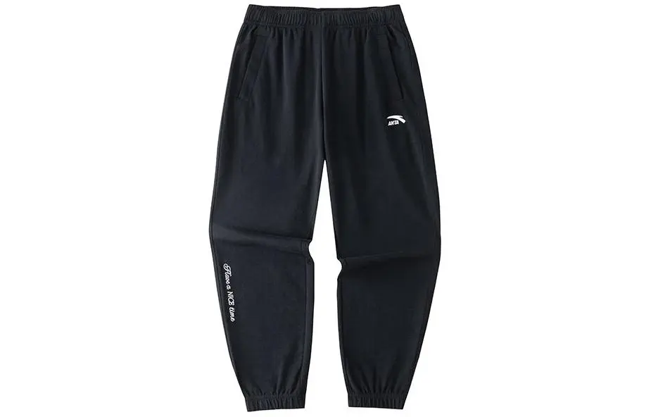 Anta Life Collection Knitted Sweatpants Men's Basic Black