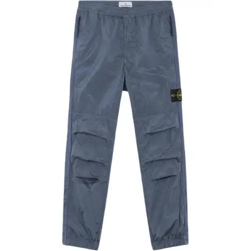 STONE ISLAND Logo Patch Tapered Leg Track Pants