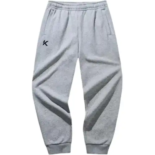 Anta KT Knitted Sweatpants Men's Gray Heather Gray