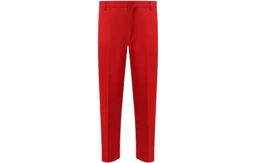 GUCCI Casual Pants Men's Red Moderate Straight Fit Pants