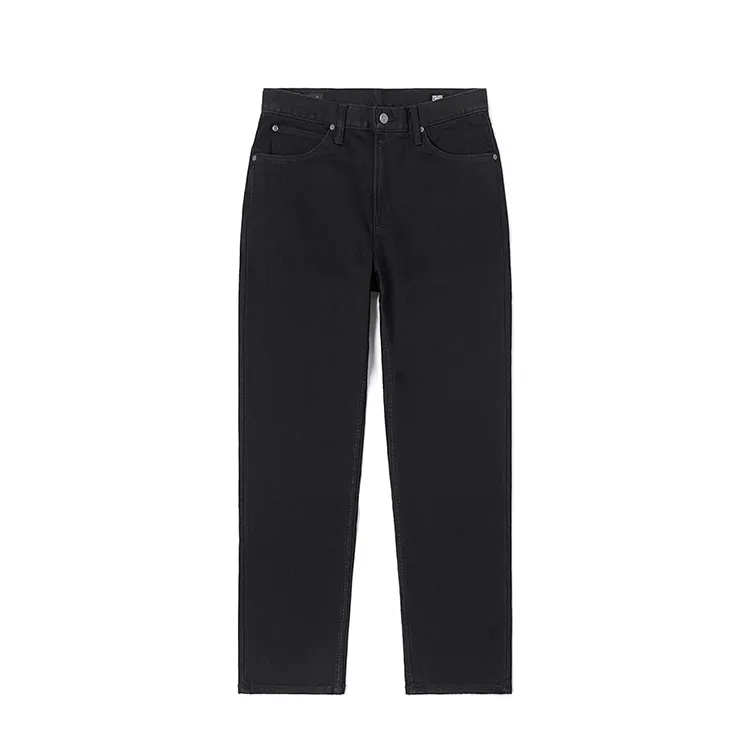 Lee Jeans Men's Black Thickened Straight Fit Pants