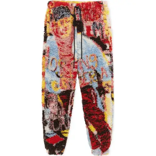 LOEWE FW24 Knitted Sweatpants Men's Multicolor