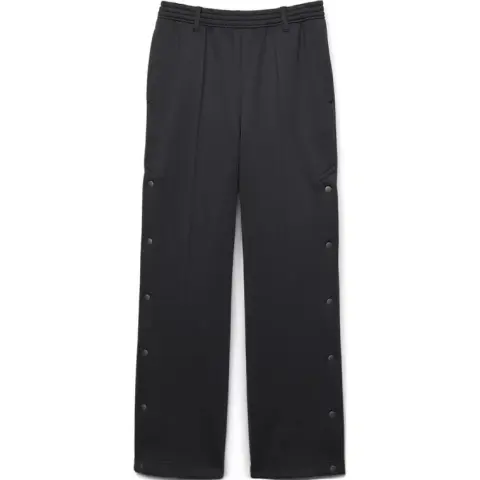 Asics AW24 SIDE SNAP KNIT PANTS Knitted Sweatpants Unisex Graphite Gray