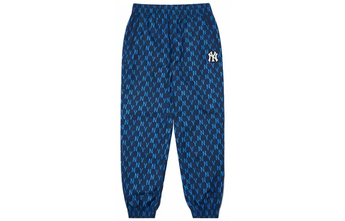 MLB Monogram FW22 Casual Pants Unisex Blue