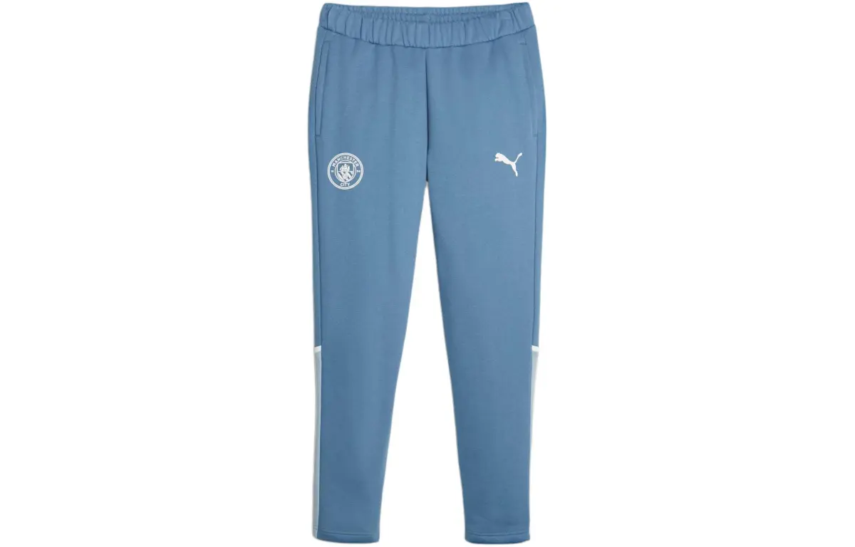 PUMA MCFC Knitted Sweatpants Men's Washed Blue