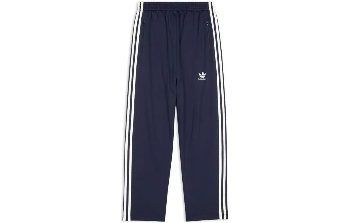 Balenciaga x Adidas Originals Casual Pants Men's Dark Blue