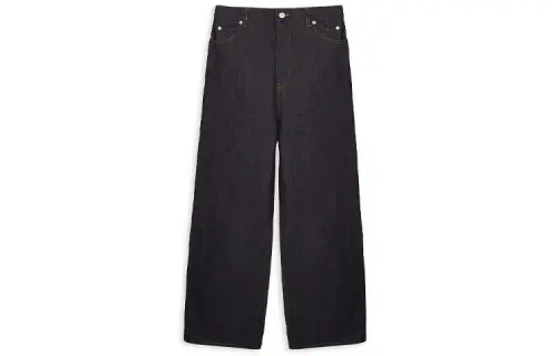 LOEWE Jeans Men's Black Moderate Wide Leg Pants